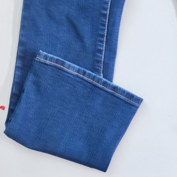 Lucky Brand Charlie jeans high rise boot crop denim blue women's size 6/28 - Picture 10 of 15